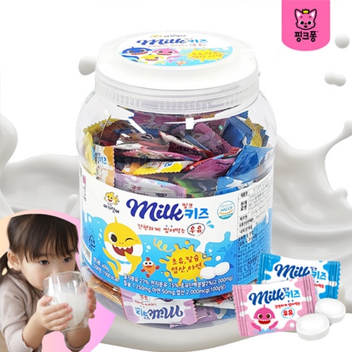 핑크퐁 아기상어 밀크키즈캔디(대용량)